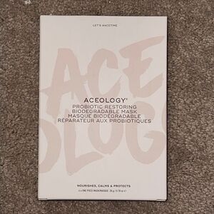 ACEOLOGY Probiotic Restoring Biodegradable Mask - 4 Pack